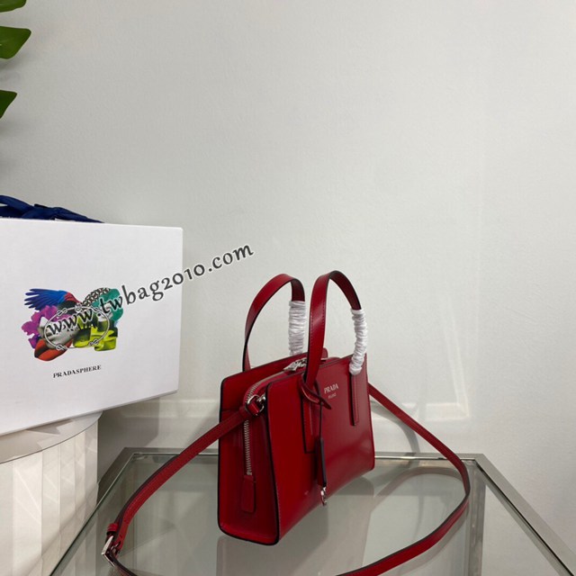Prada專櫃新款mini購物袋 1BA357 普拉達複刻Re-Edition全皮手提包 csp1115